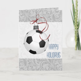 サッカー選手のためのクリスマスカード シーズンカード