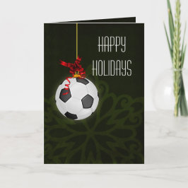 サッカー選手のためのクリスマスカード シーズンカード