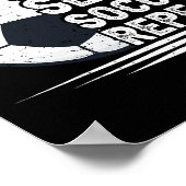サッカー選手のための Eat Sleep Soccer Repeat サッカー ポスター (角)