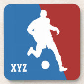 サッカー選手のカスタムコースター コースター (正面)