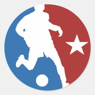 サッカー選手のカスタムステッカー ラウンドシール