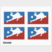 サッカー選手のカスタムステッカー 長方形シール (シート)