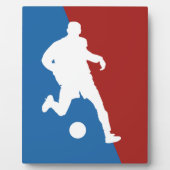 サッカー選手のカスタム胸板 フォトプラーク (正面)