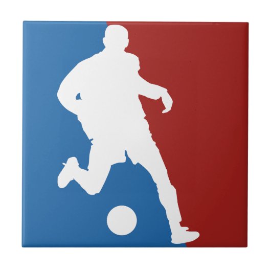 サッカー選手のカスタム陶磁器タイル タイル (正面)