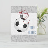 サッカー選手のクリスマスカード シーズンカード (スタンド正面)