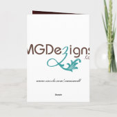 サッカー選手のクリスマスカード シーズンカード (裏面)