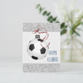 サッカー選手のクリスマスカード シーズンポストカード (スタンド正面)