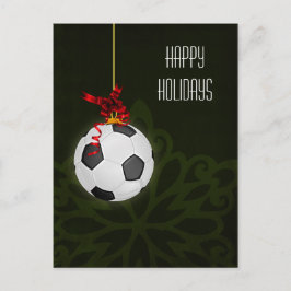 サッカー選手のクリスマスカード シーズンポストカード