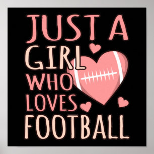 サッカー選手のコーチの試合が大好きな女の子 ポスター