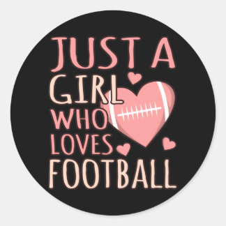 サッカー選手のコーチの試合が大好きな女の子 ラウンドシール