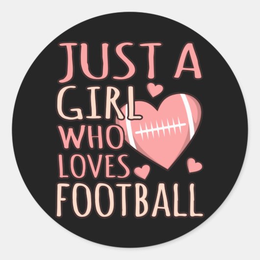 サッカー選手のコーチの試合が大好きな女の子 ラウンドシール (正面)