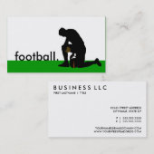 サッカー選手のシルエット 名刺 (正面/裏面)