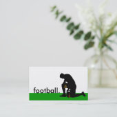 サッカー選手のシルエット 名刺 (スタンド正面)