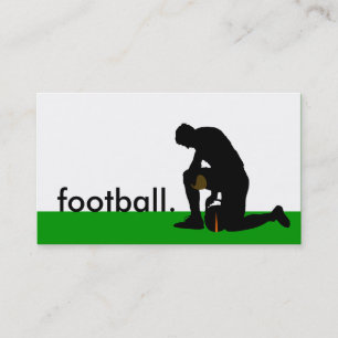 サッカー選手のシルエット 名刺