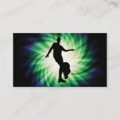 サッカー選手のシルエット 名刺 (裏面)