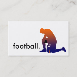 サッカー選手のシルエット 名刺