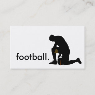 サッカー選手のシルエット 名刺