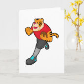 サッカー選手のタイガー カード (黄色い花)