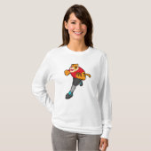 サッカー選手のタイガー Tシャツ (正面フル)