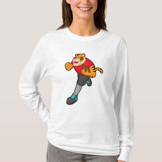 サッカー選手のタイガー Tシャツ (正面)