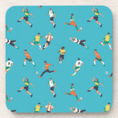 サッカー選手のパターン コースター (正面)