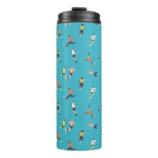 サッカー選手のパターン タンブラー (正面)