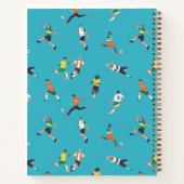 サッカー選手のパターン ノートブック (裏面)