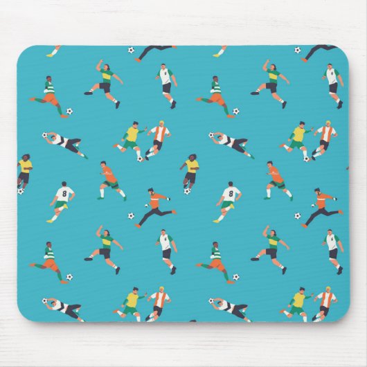 サッカー選手のパターン マウスパッド (正面)