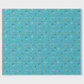 サッカー選手のパターン ラッピングペーパー (フラット)