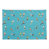 サッカー選手のパターン 枕カバー (裏面-右)