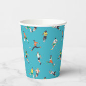 サッカー選手のパターン 紙コップ (左)