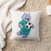 サッカー選手のヒッポ クッション (ブランケット)