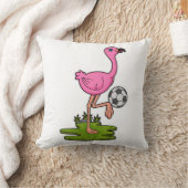 サッカー選手のフラミンゴ クッション (ブランケット)
