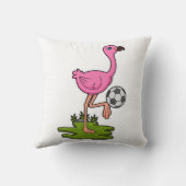 サッカー選手のフラミンゴ クッション (裏面)