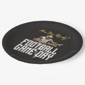 サッカー選手のブラックゲーム ペーパープレート (アングル)