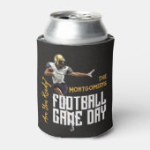 サッカー選手のブラックゲーム 缶クーラー (缶正面)