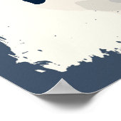 ✪サッカー選手のポートレート✪抽象芸術ベクターアート ポスター (角)