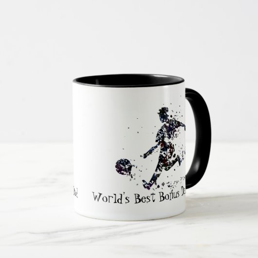 サッカー選手の世界の最高のボーナスパパ引用文 マグカップ (正面右)