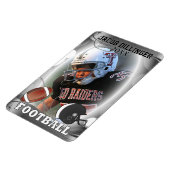 サッカー選手の写真テンプレート マグネット (左側)