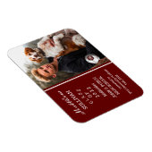 サッカー選手の写真卒業発表マグネット マグネット (右側)