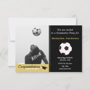 サッカー選手の卒業写真パーティー