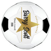 サッカー選手の名パーソナライズされた前サッカーボール サッカーボール (回転)