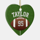 サッカー選手の名前と番号をカスタマイズする セラミックオーナメント (右)