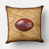 サッカー選手の名前を最大46人素晴らしのコーチ贈り物 クッション (裏面)