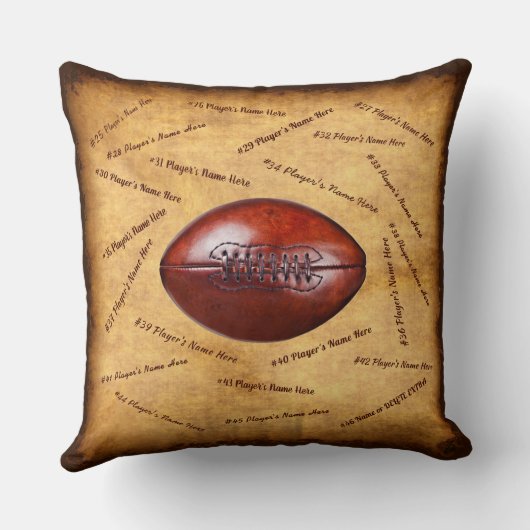 サッカー選手の名前を最大46人素晴らしのコーチ贈り物 クッション (裏面)
