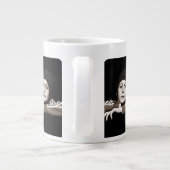 サッカー選手の名前番号チーム2の写真 ジャンボコーヒーマグカップ (裏面)