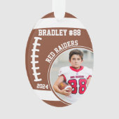 サッカー選手の名前番号写真記念#88 オーナメント (正面)
