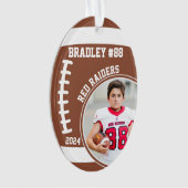 サッカー選手の名前番号写真記念#88 オーナメント (正面)