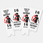 サッカー選手の女の子，サッカー女子チームの好意ボックス フェイバーボックス (見開き)