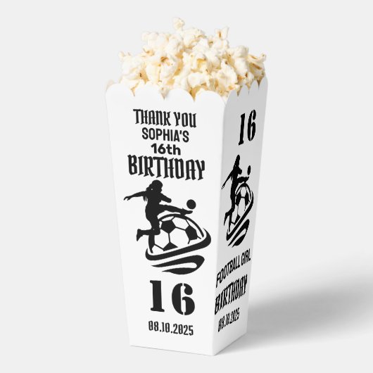 サッカー選手の女の子，サッカー女子チームの好意ボックス フェイバーボックス (はじけた状態)